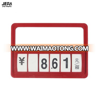 New Free Samples Supermarket Plastic Price Sign Pricing Board