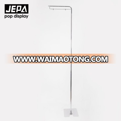 Wholesale Chromed JF-1 L Shape Adjustable Floor Metal Display Stand