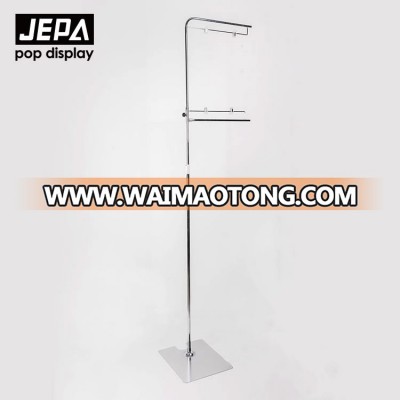 Wholesale Chromed JF-5 Supermarket F Shape Metal Floor Poster Stand