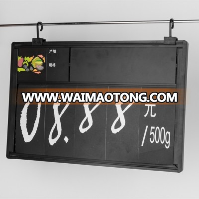 Free Samples Plastic Supermarket Display Hanging Flip Chart With Numbers