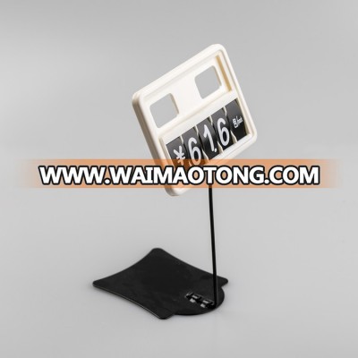 New Arrival Manufacture Pop Display Metal Price Ticket With Base For Supermarket Retail