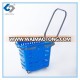 Wholesale durable plastic supermarket rolling baskets